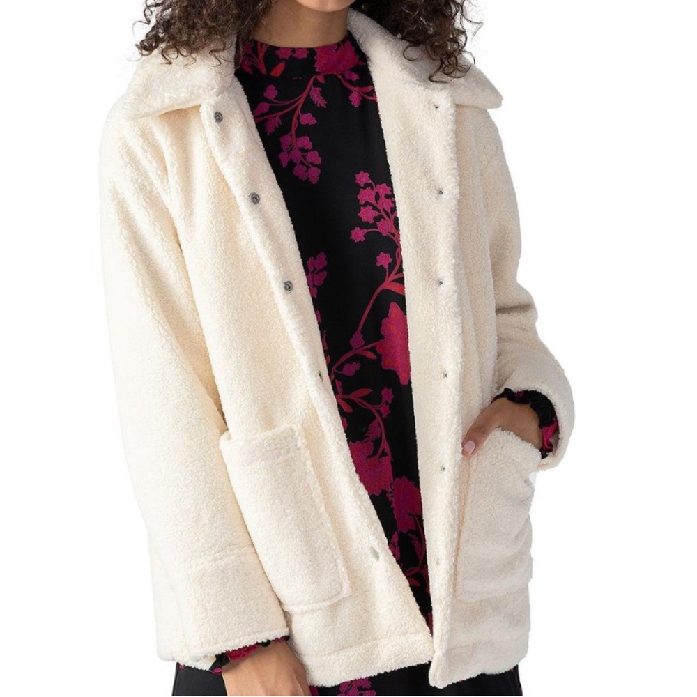 NWT Sanctuary Cream Sherpa Jacket